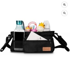 Momcozy Universal Stroller Organizer for Baby Strollers, Black